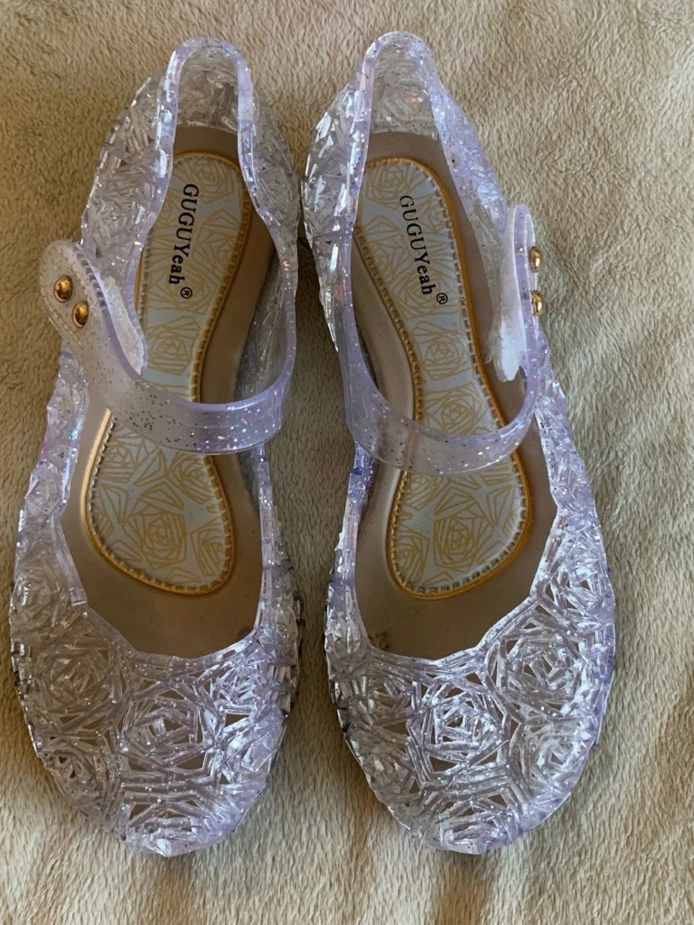 Kids' Light Purple Jelly Dress Shoes